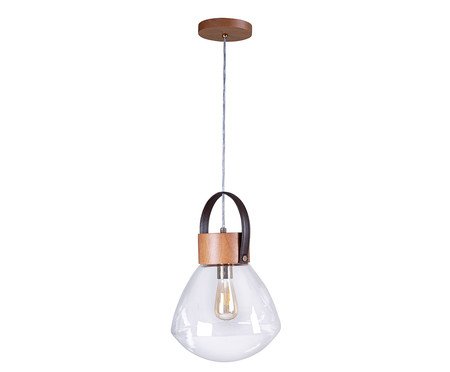 Pendente Lâmpadari Castanho Claro e Cristal I Bivolt | Westwing