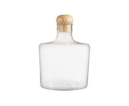 Garrafa Decorativa Cilindro Cristal | Westwing