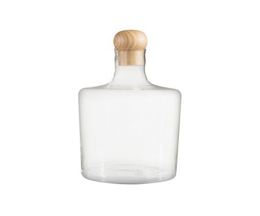 Garrafa Decorativa Cilindro Cristal, Transparente | WestwingNow