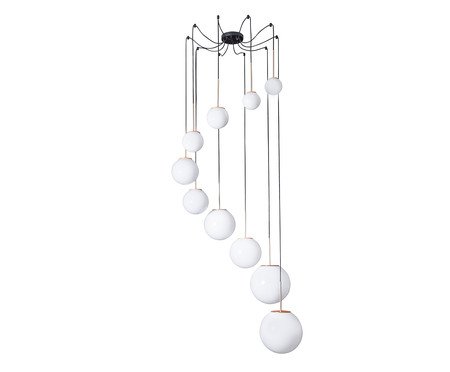 Lustre Cascata Espiral Milky Castanho | Westwing