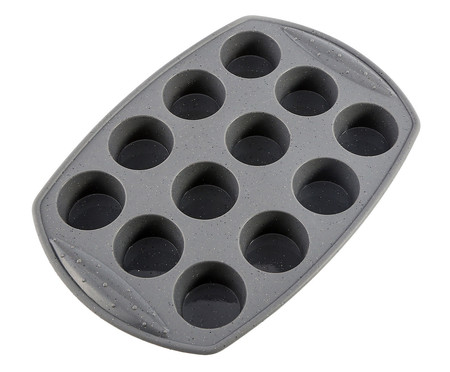 Forma de Muffin Dots Cinza - 12 Divisórias | WestwingNow