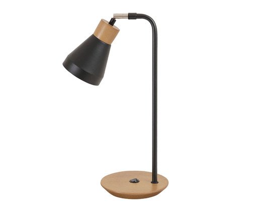 Abajur Bruna Castanho Bivolt, Marrom | WestwingNow