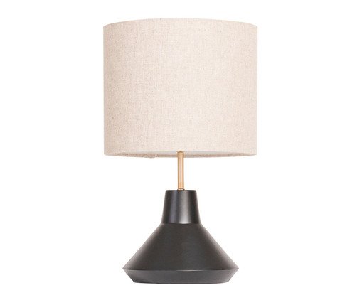 Abajur Garabe Preto Bivolt, Preto | WestwingNow