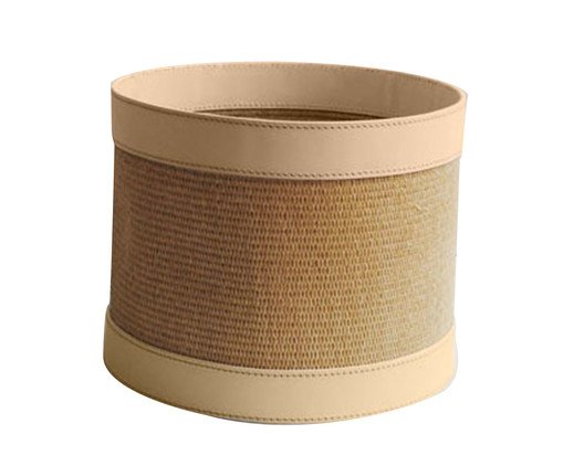 Cesto em Couro Naturale Creme, Natural | WestwingNow