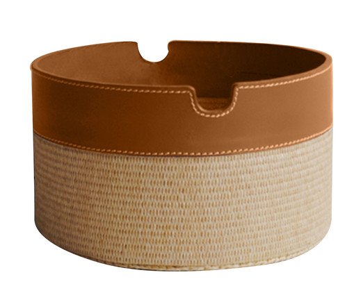 Cesto em Couro Naturale Paros Creme, Natural | WestwingNow