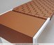 Recamier em Couro Treccia Branco e Caramelo, Marrom | WestwingNow