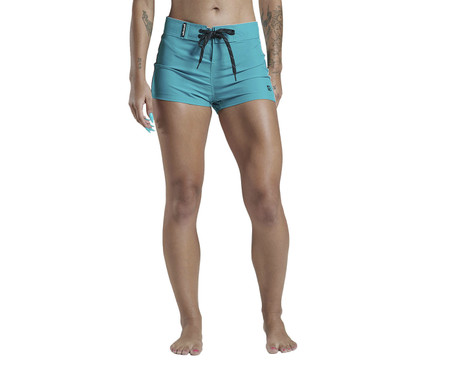 Boardshort Feminino Galapagos Malibu Verde Pacífico e Rosa | WestwingNow