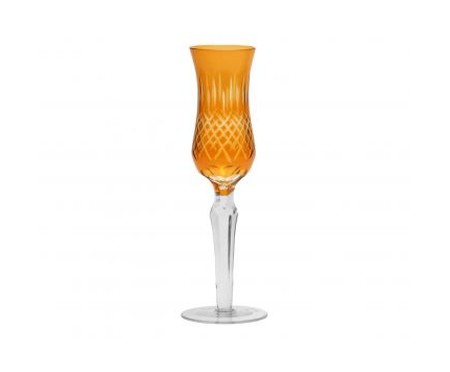 Taça para Champanhe Geometric Laranja - 140ml