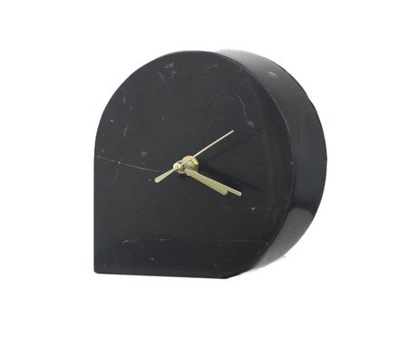 Relógio em Mármore Drop Preto | Westwing