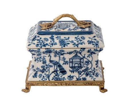 Pote Decorativo em Porcelana Portu II | Westwing