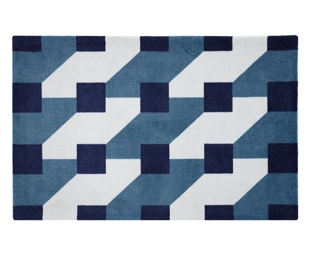 Tapete Formas Geométricas Azul