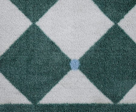 Tapete Xadrez Verde | Westwing