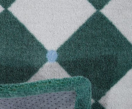 Tapete Xadrez Verde | Westwing