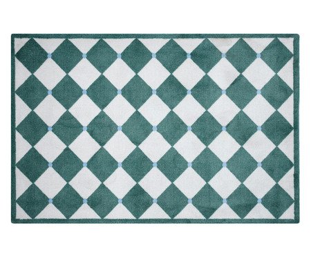 Tapete Xadrez Verde | Westwing