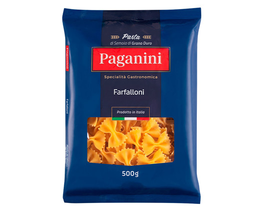 Macarrão Italiano Farfaloni Paganini - 500G, Colorido | WestwingNow