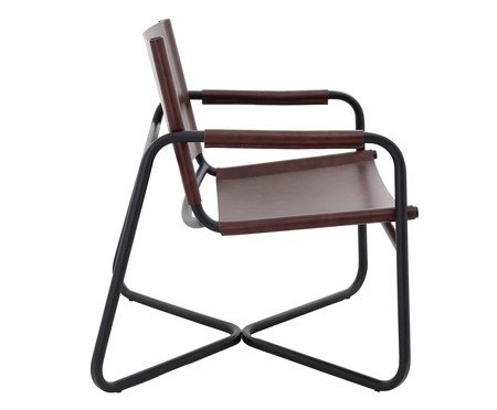 Poltrona em Couro Ling Tabaco | Westwing