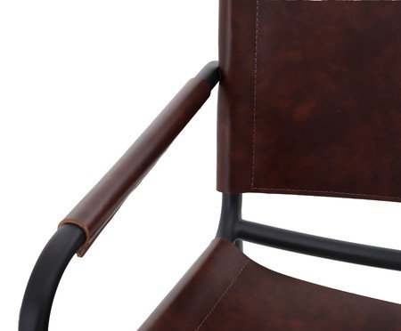 Poltrona em Couro Ling Tabaco | Westwing