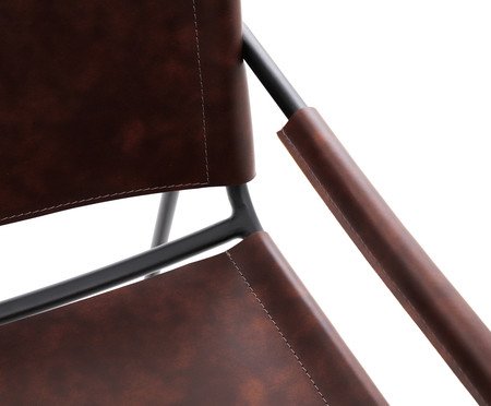 Cadeira em Couro Ling Tabaco I | Westwing