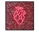 Quadro Heart Frágil Neon, Vermelho | WestwingNow