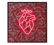 Quadro Heart Frágil Neon, Vermelho | WestwingNow