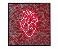 Quadro Heart Frágil Neon | WestwingNow