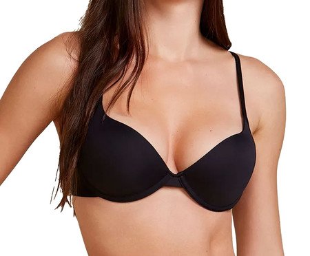 Sutiã Push Up com Bojo Soft Básico - Preto | Westwing