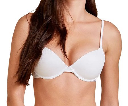 Sutiã Push Up com Bojo Soft Básico - Branco | Westwing
