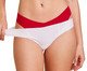 Kit com 2 Calcinhas Biquíni Invisível - Branco/Vermelho Zaire, Branco | WestwingNow