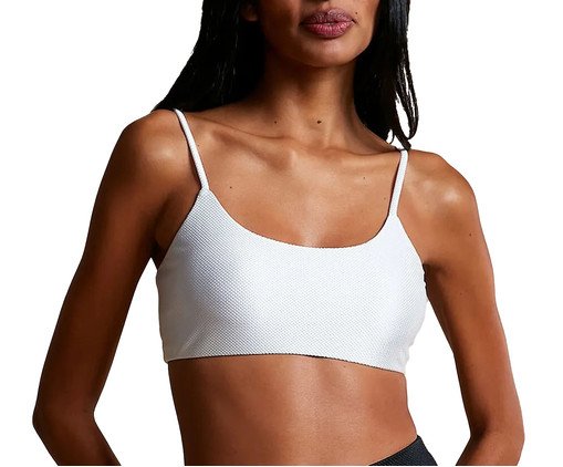 Top Alças Finas Duna Branco, Branco | WestwingNow