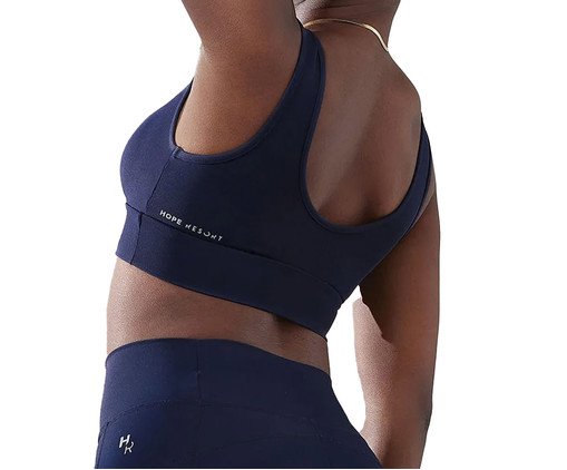 Top Fitness Triângulo Azul, Azul | WestwingNow