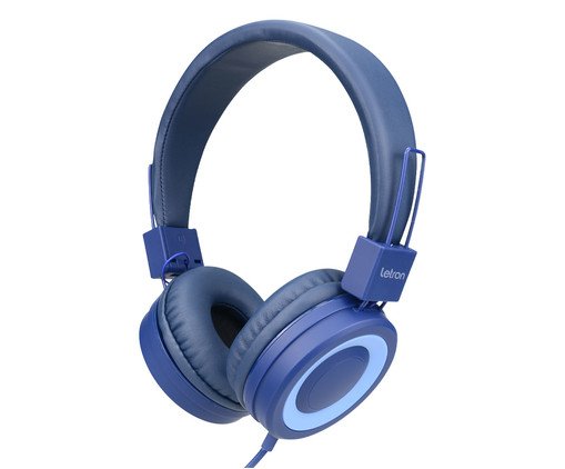 Headphone Circle Azul Estereo Driver com Fio Letron, Azul | WestwingNow