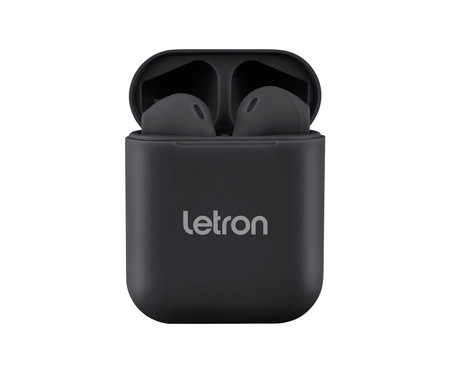 Fone sem Fio Box Preto Estereo Earbuds Case Carregador Bluetooth