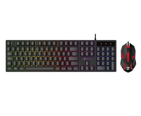Combo Gamer Teclado e Mouse Usb Led X - Black