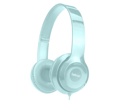 Headphone Wire Azul Estereo Driver com Fio Letron, Azul | WestwingNow