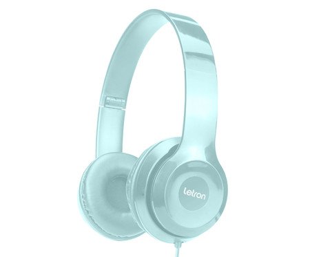 Headphone Wire Azul Estereo Driver com Fio Letron