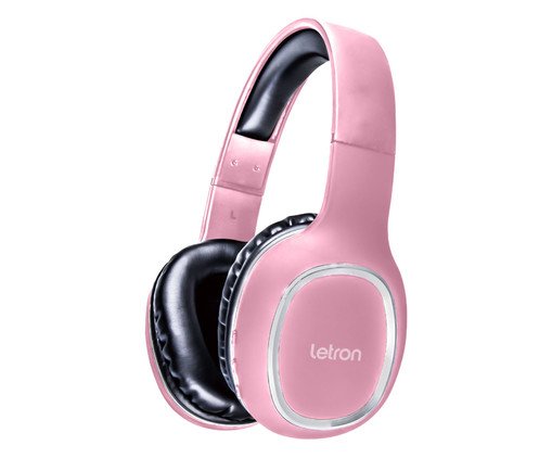 Headphone sem Fio Mood Preto e Rosa Stereo Bluetooth Driver Letron, Preto | WestwingNow
