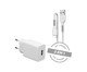 Carregador de Parede com Usb Cabo Micro com Usb Branco Letron, Branco | WestwingNow