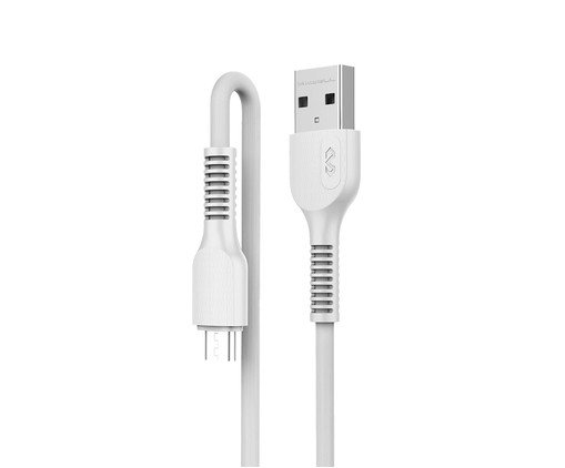 Cabo Micro com Usb Branco, Branco | WestwingNow