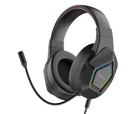 Headset Gamer Play On Preto Led Rainbow Driver Letron