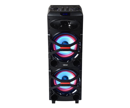 Caixa de Som Xtreme Led com Controle Led Rgb Estereo Letron, Colorido | WestwingNow