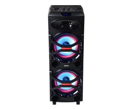Caixa de Som Xtreme Led com Controle Led Rgb Estereo Letron
