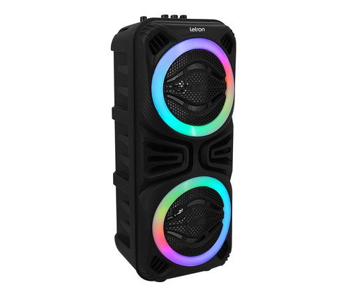 Caixa de Som Eyes Led Multimidia com Controle Led Rgb Letron, Colorido | WestwingNow