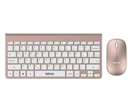 Combo Teclado e Mouse sem Fio Compact Shine Dourado | WestwingNow