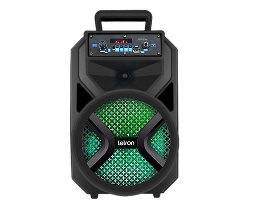 Caixa de Som Karaoke Hit Mic Portatil Multimidia Preto Letron, Preto | WestwingNow