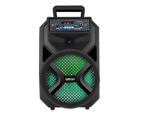 Caixa de Som Karaoke Hit Mic Portatil Multimidia Preto Letron