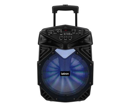 Caixa de Som Arrow Led Multimidia Led Rgb Bluetooth e Radio Fm Letron