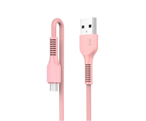 Cabo Micro com Usb Rosa, Rosa | WestwingNow