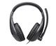 Headset Office Style Estereo Driver Ergonomico Cabo Preto Letron, Preto | WestwingNow