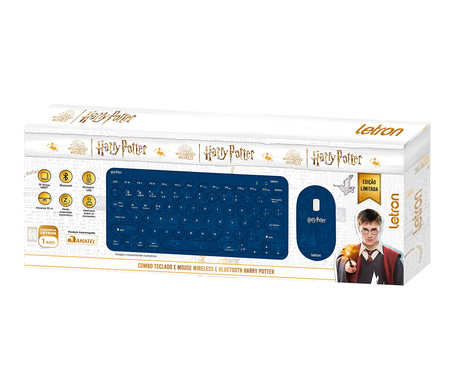 Combo Teclado E Mouse Wireless E Bluetooth Harry Potter - Letron | WestwingNow