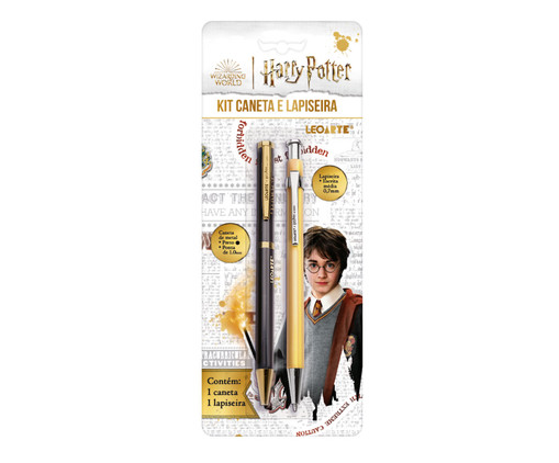 Kit Office Harry Potter com 1 Caneta e 1 Lapiseira, Colorido | WestwingNow